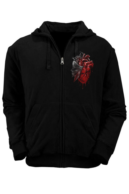 gothic bat hoodie jacket