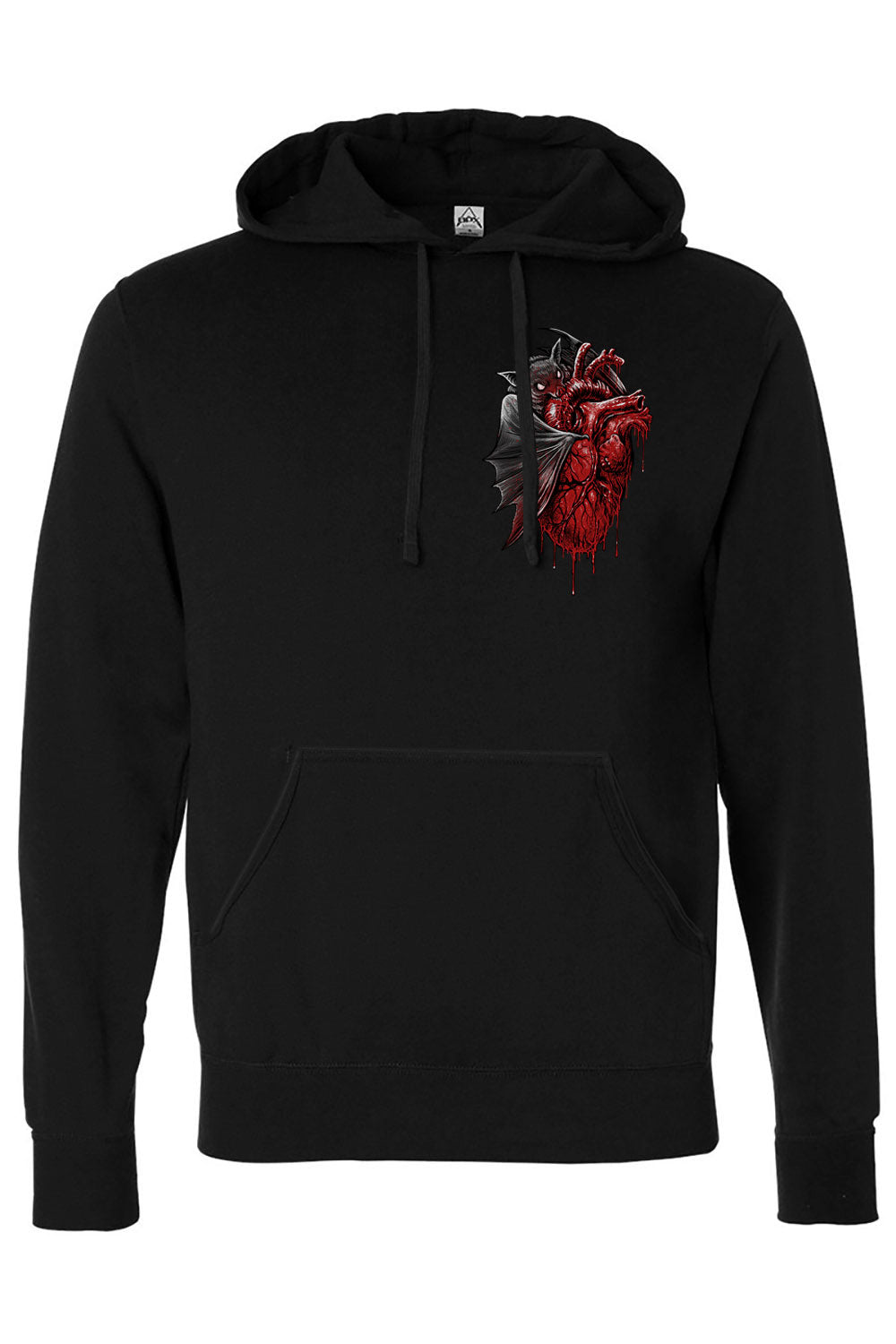 emo bat heart love hoodie