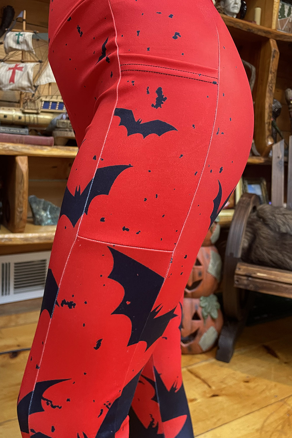 womens emo bat leggings plus size