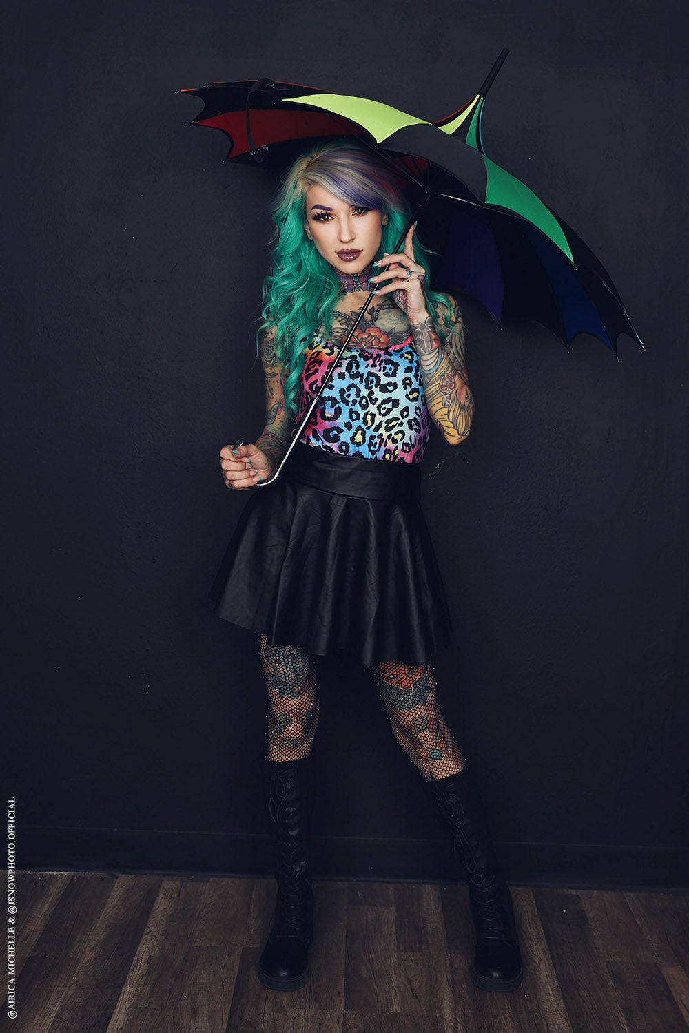 goth pride month umbrella