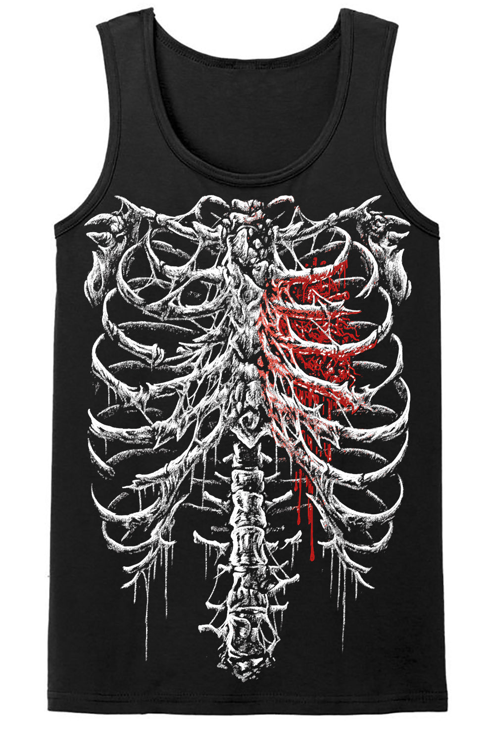 mens halloween skeleton muscle tee by vampire freaks