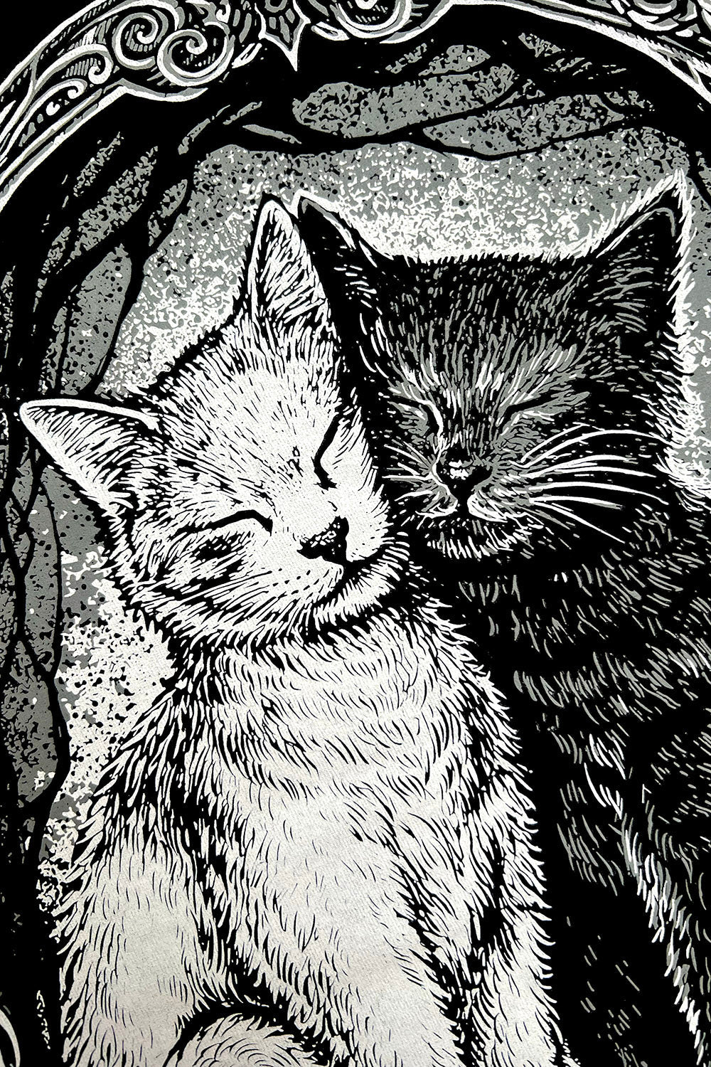 spooky creepy cute cat sweatshirt for cat lovers