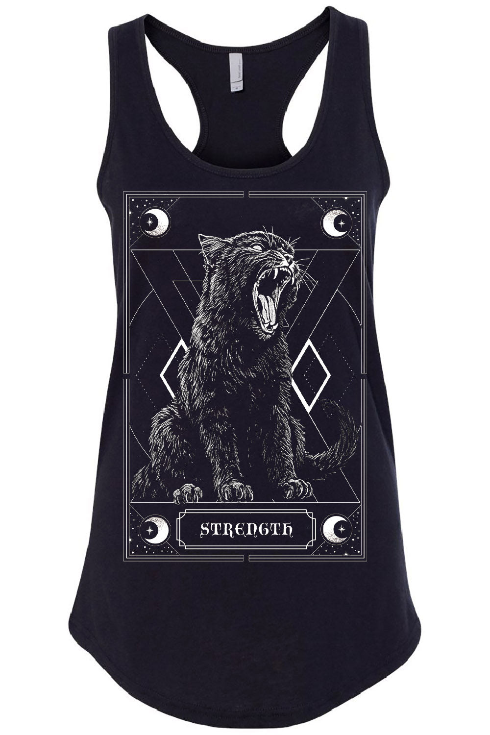 gothic cat tank top