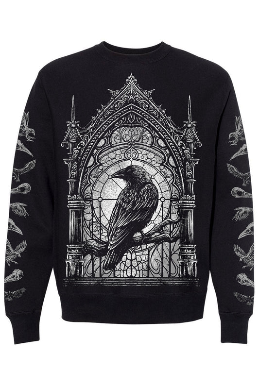 gothic cathedral church stained glass sweater