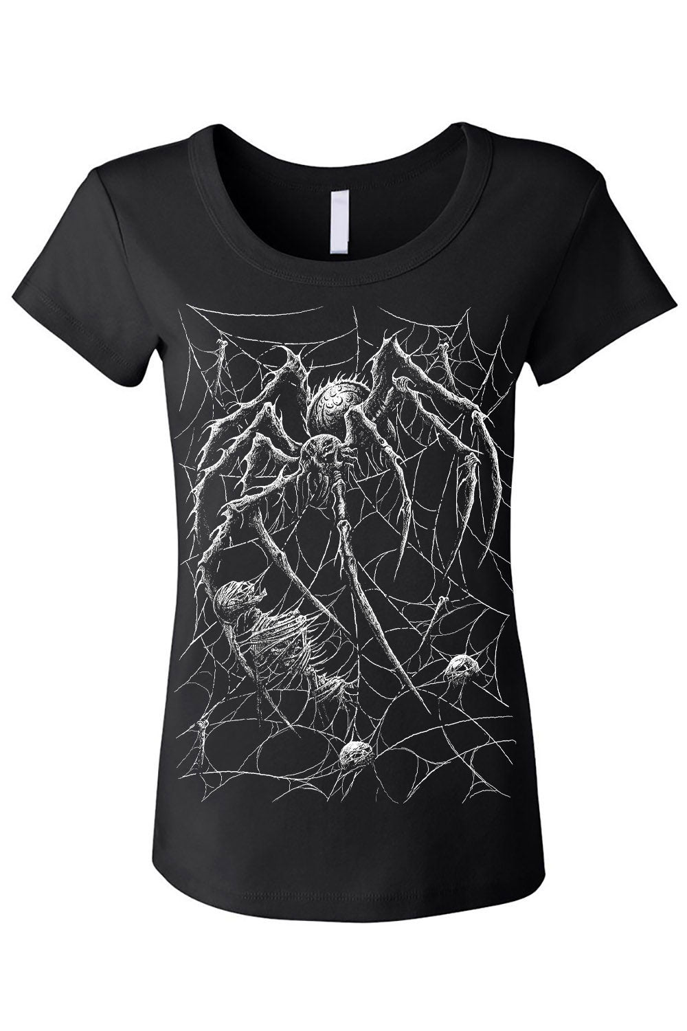 gothic spiderweb t-shirt