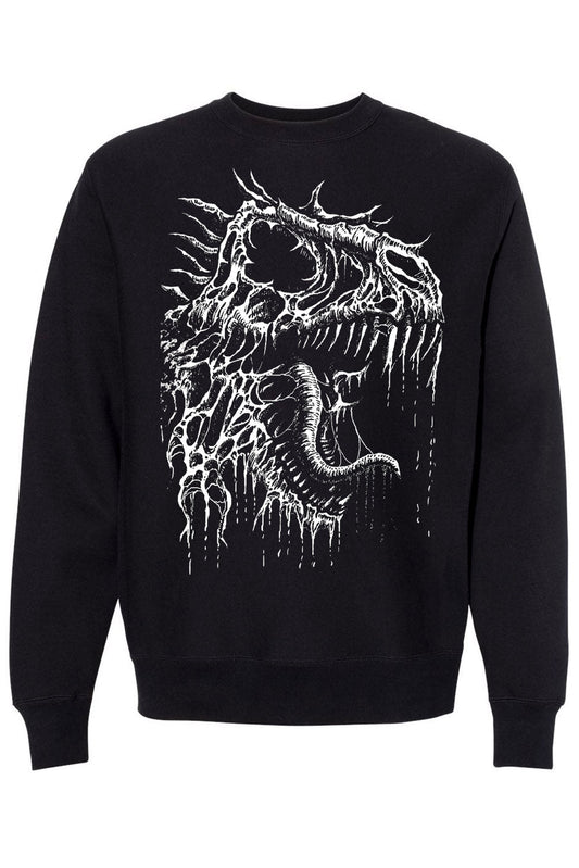 t-rex dinosaur fossil bones sweatshirt 