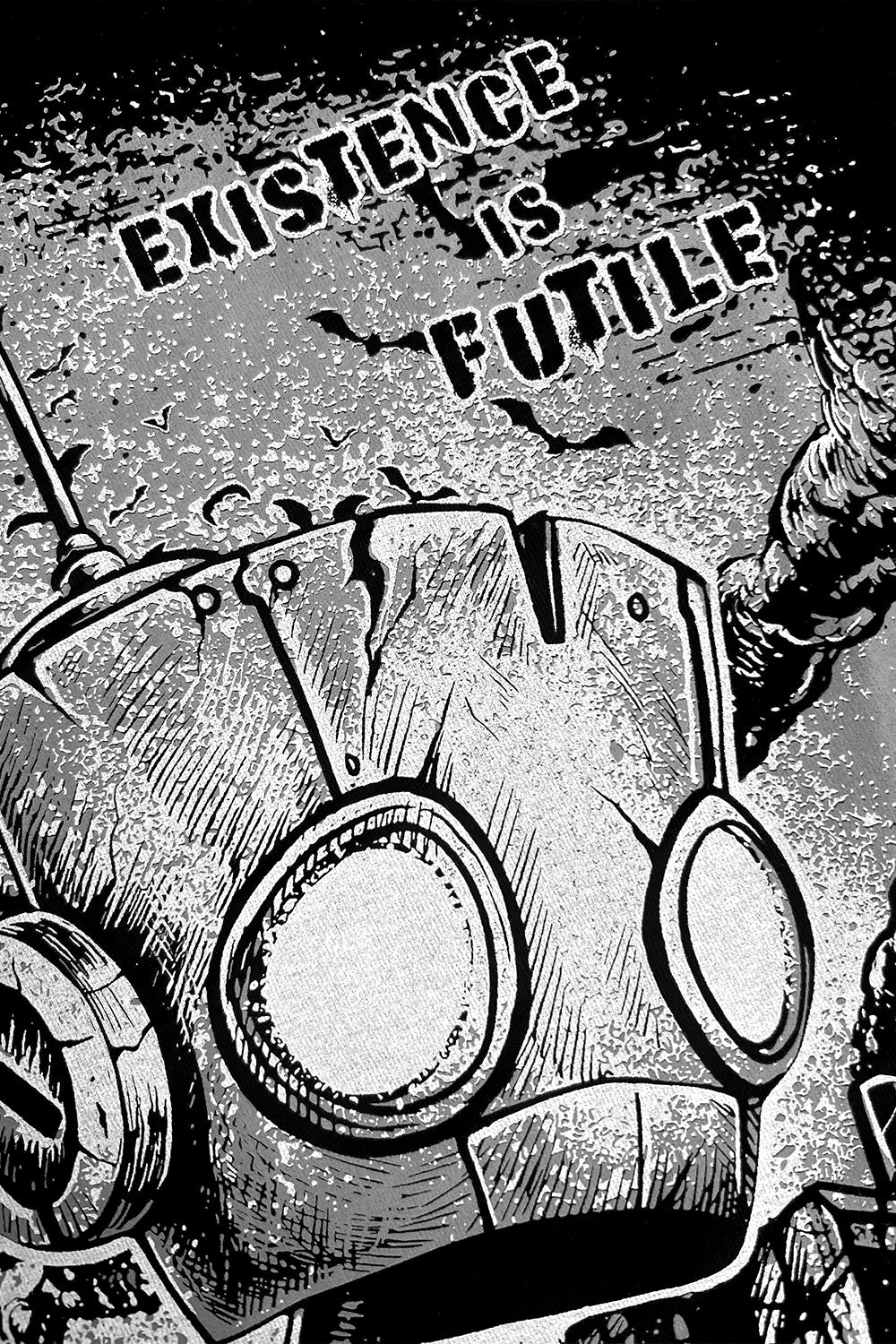 spooky robot hoodie jacket