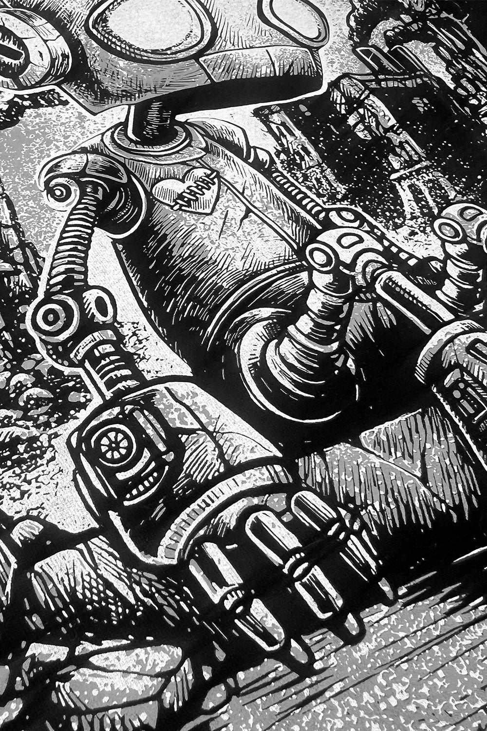 dark humor sad emo robot boy hoodie jacket 