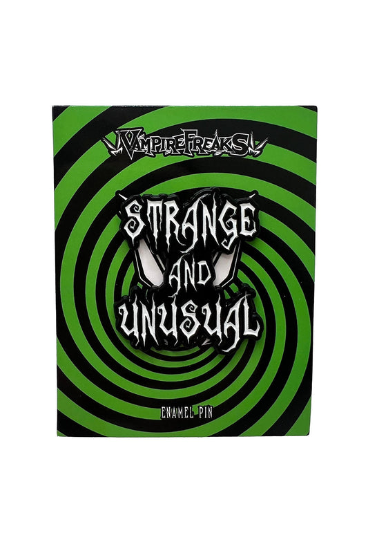 strange and unusual enamel pin by vampire freaks