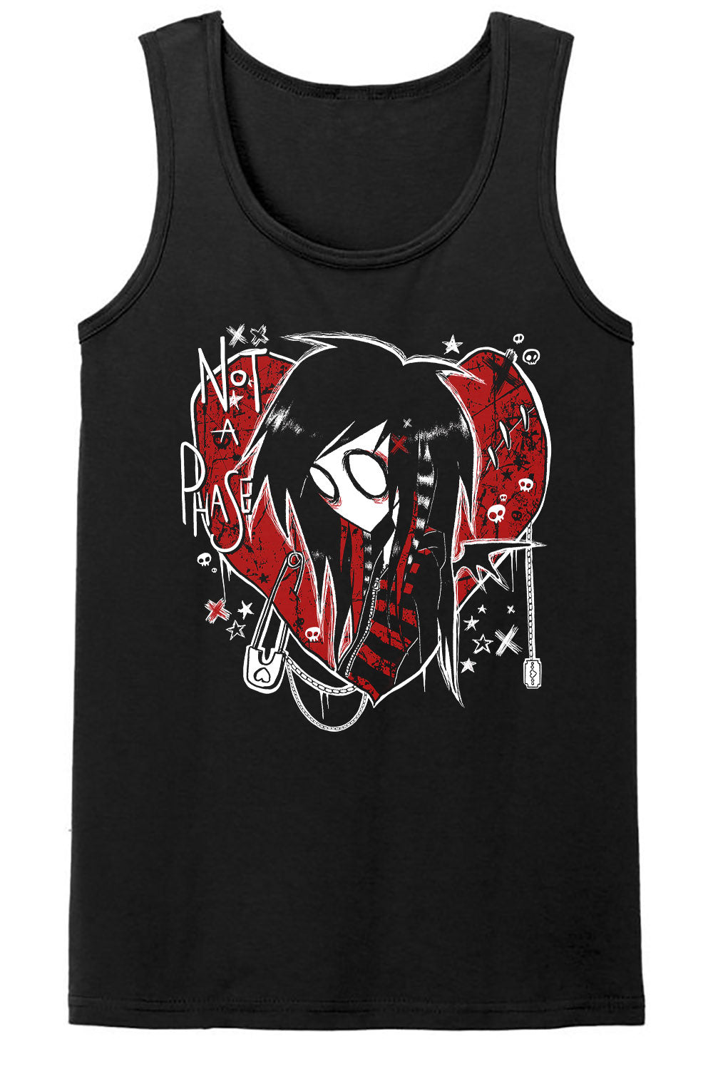 plus size emo tank top