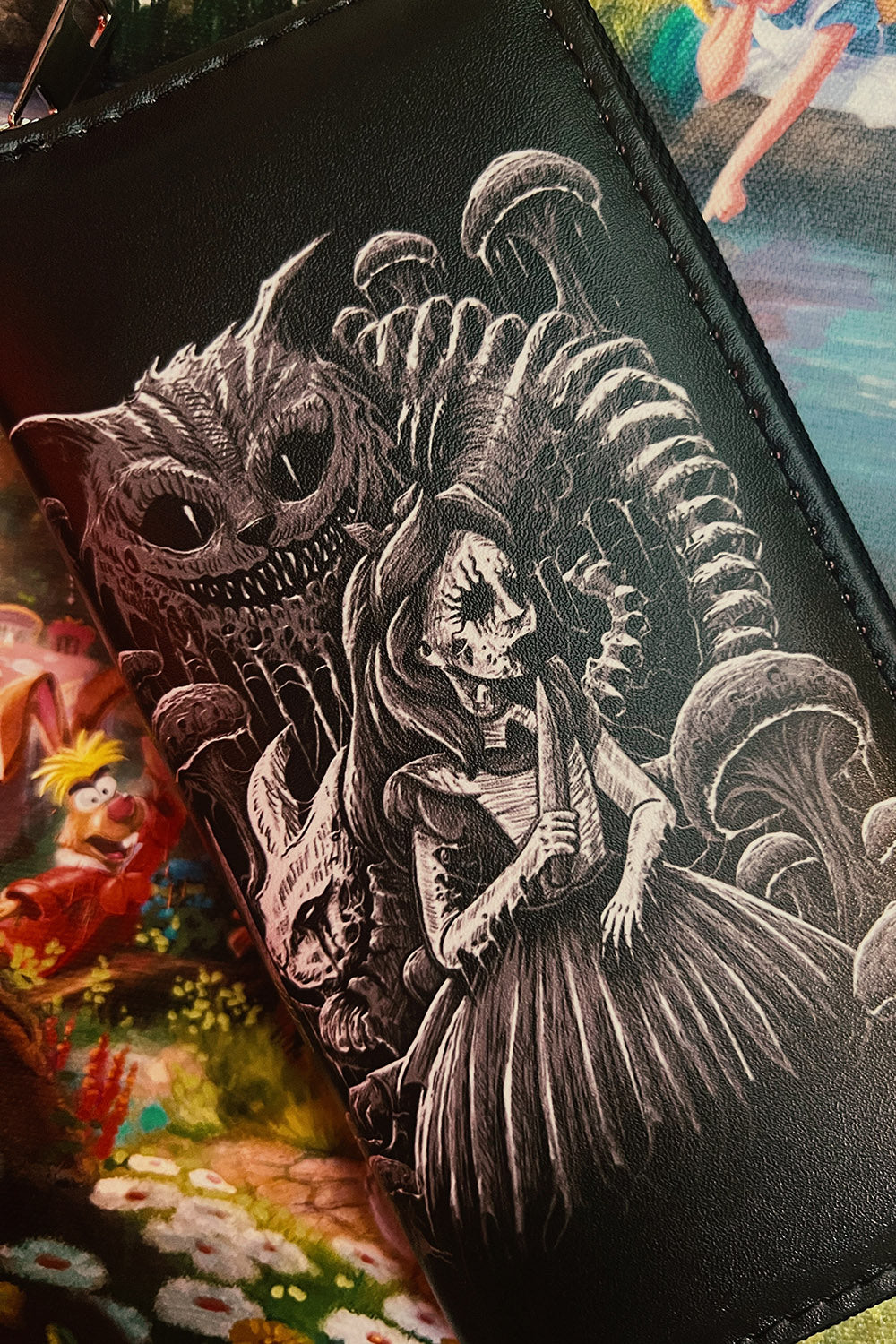 womens gothic Cheshire cat wallet