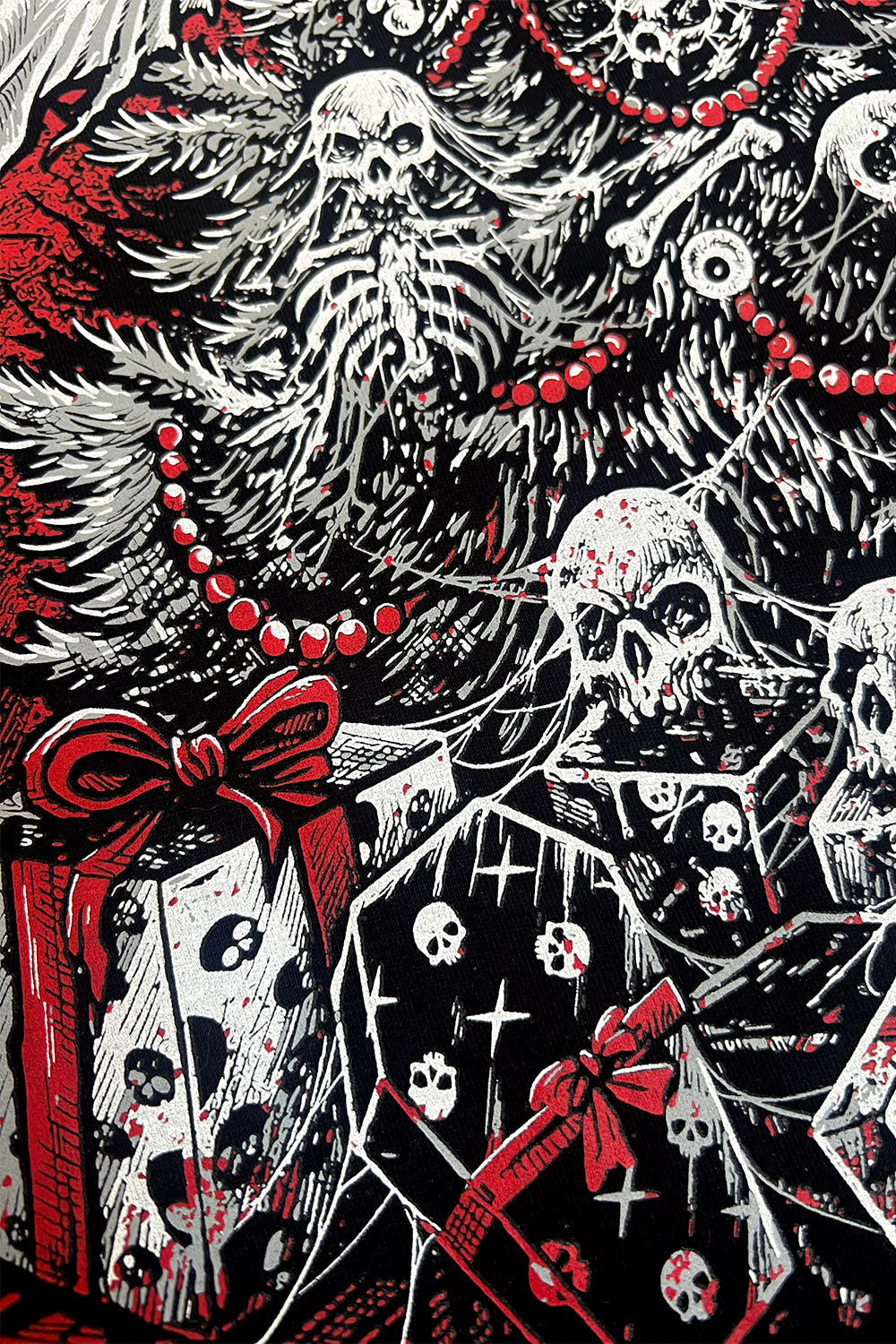 spooky xmas whimsical dark hoodie