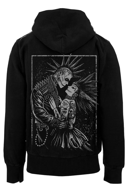 horror punk mens hoodie