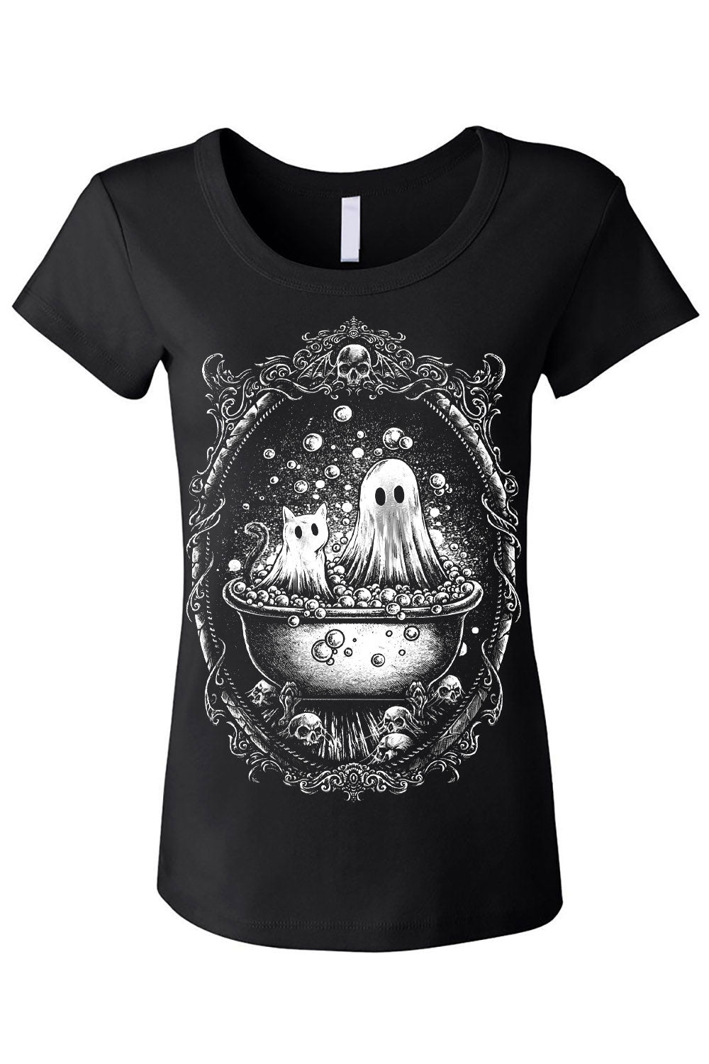 womens gothic short sleeve graphic tshirt