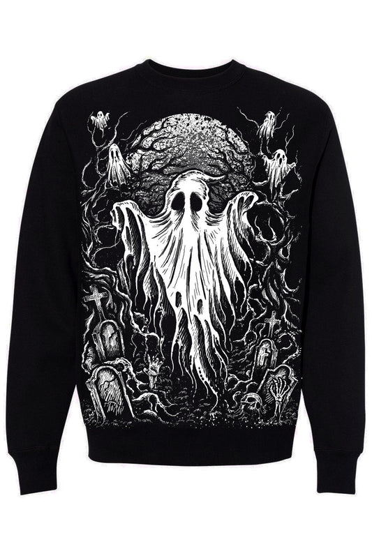 gothic ghost halloween sweater