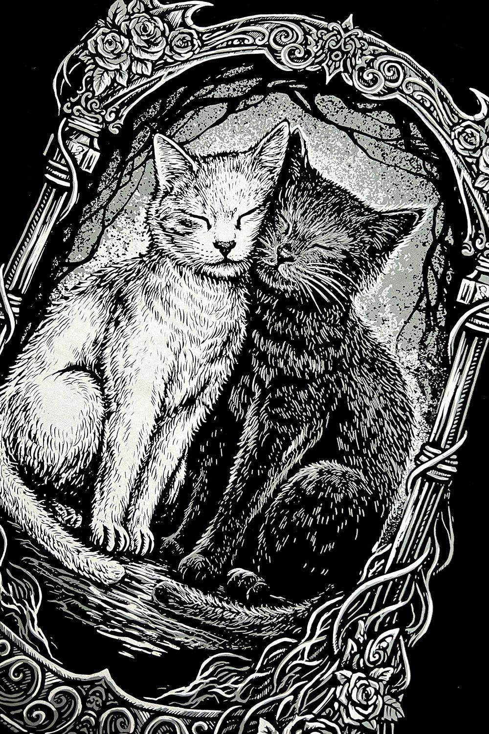 gothic cat sweater