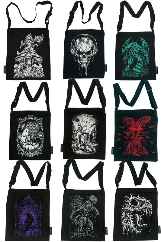 Shoulder Sling Zipper Tote Bag