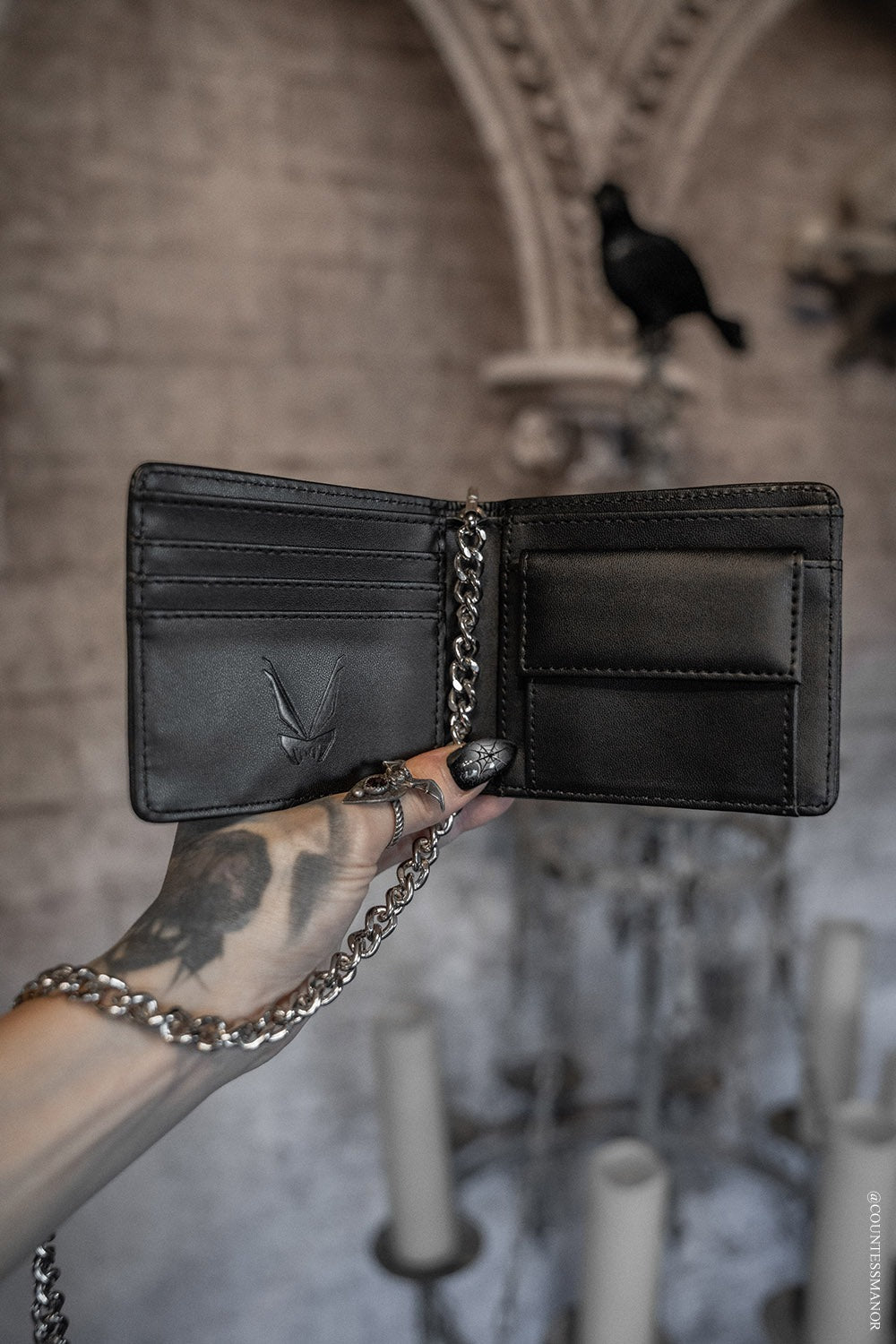 punk bifold wallet