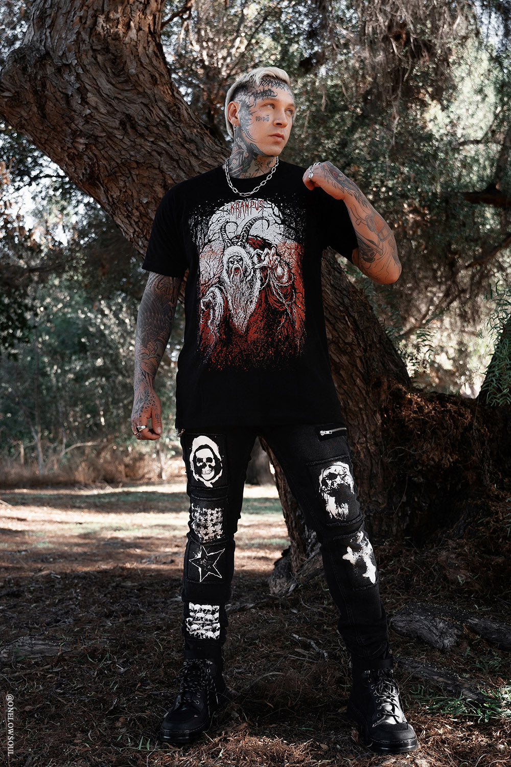 emo krampus shirt