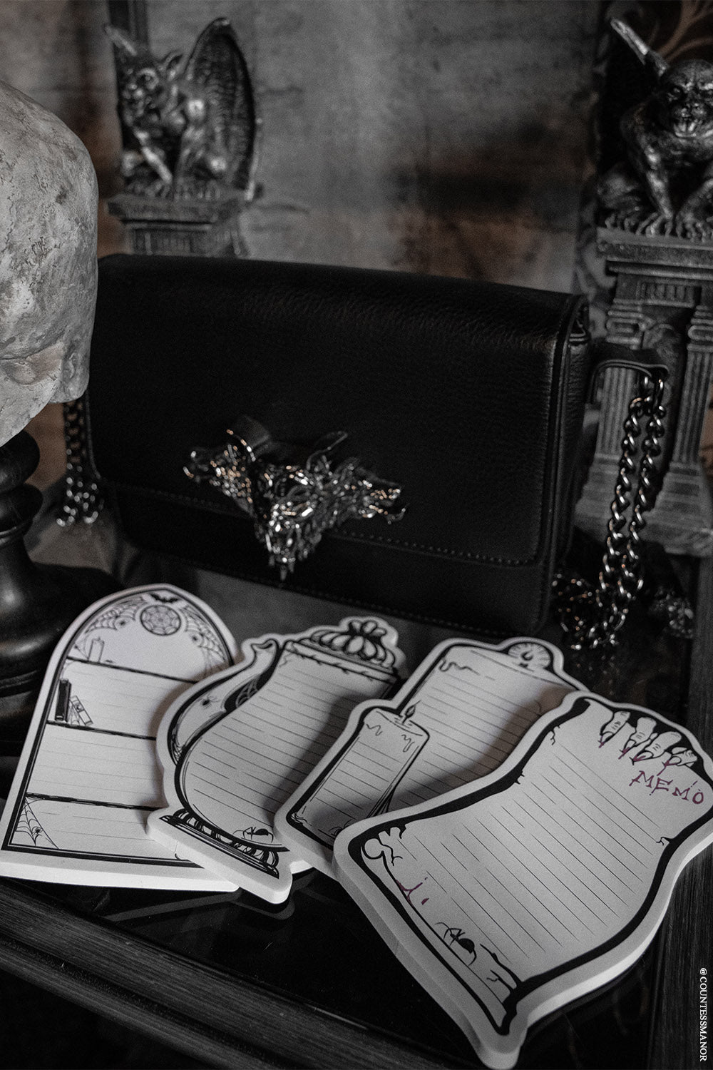 vampire goth sticky note pads