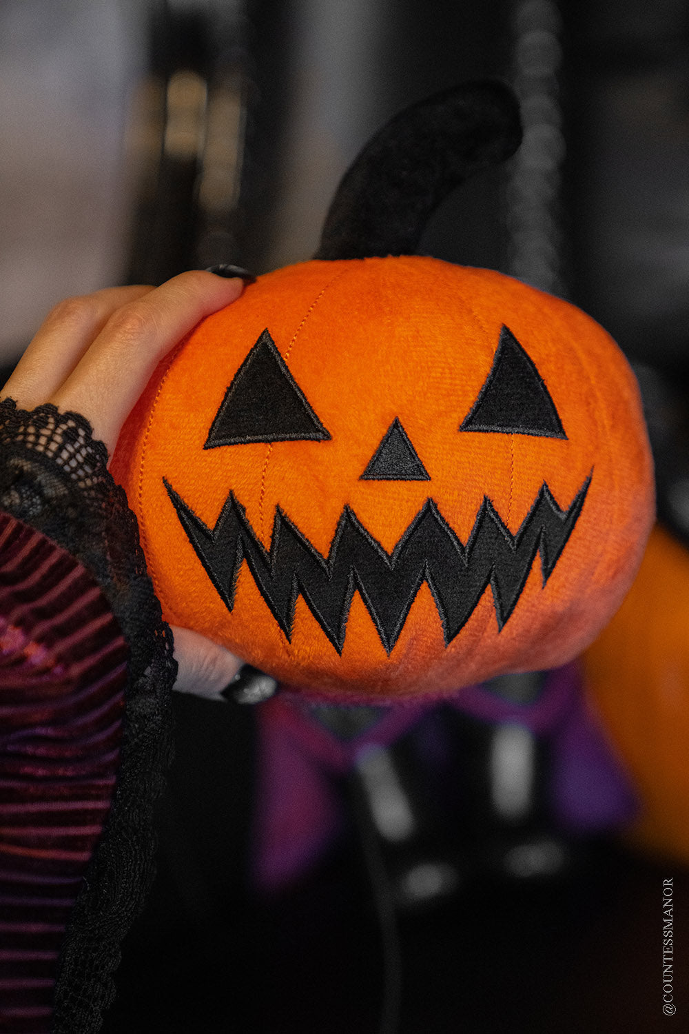 gothic pumpkin plush toy