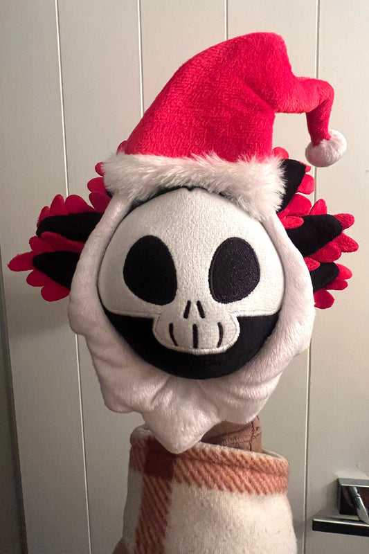 emo christmas skeleton stuffed animal plushie