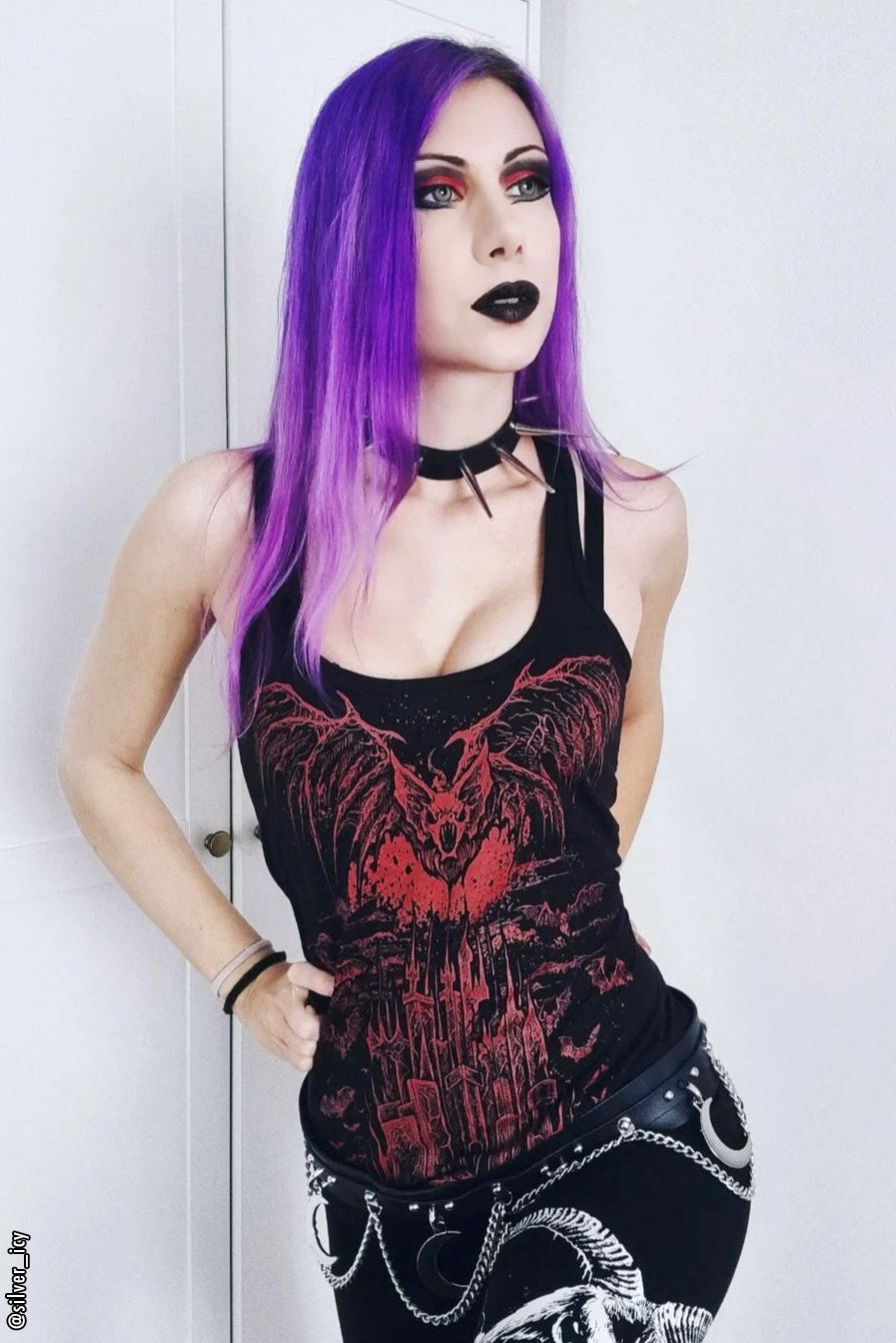 womens gothic tank top 