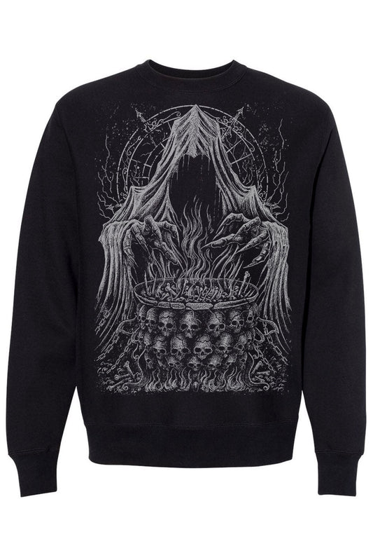 gothic grim reaper heavy metal sweater
