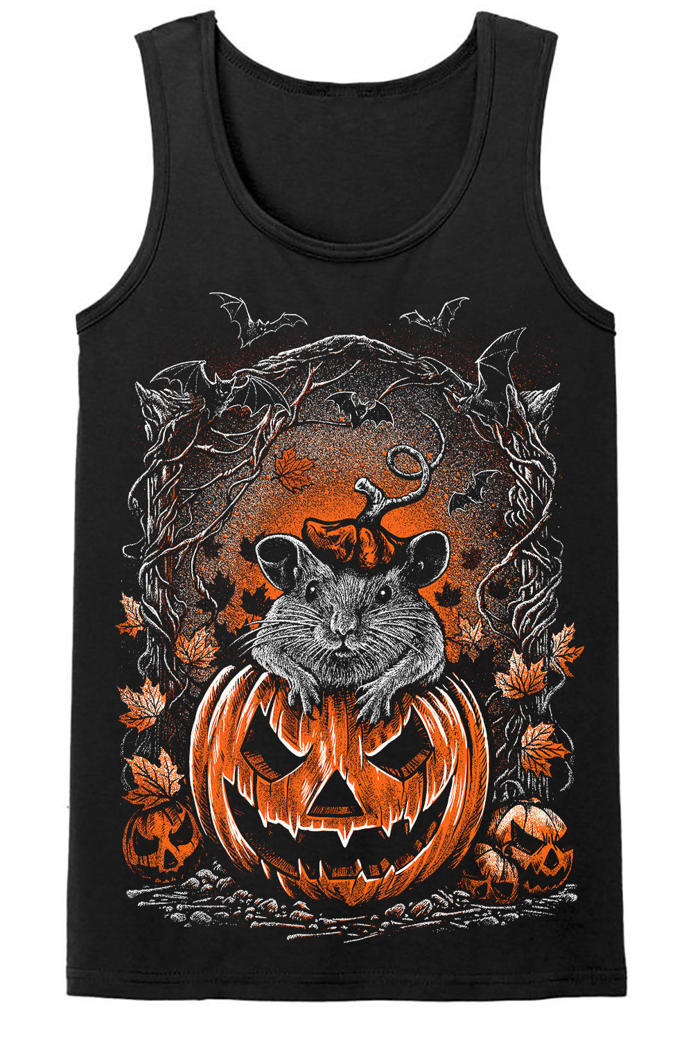 mens halloween goth tank top