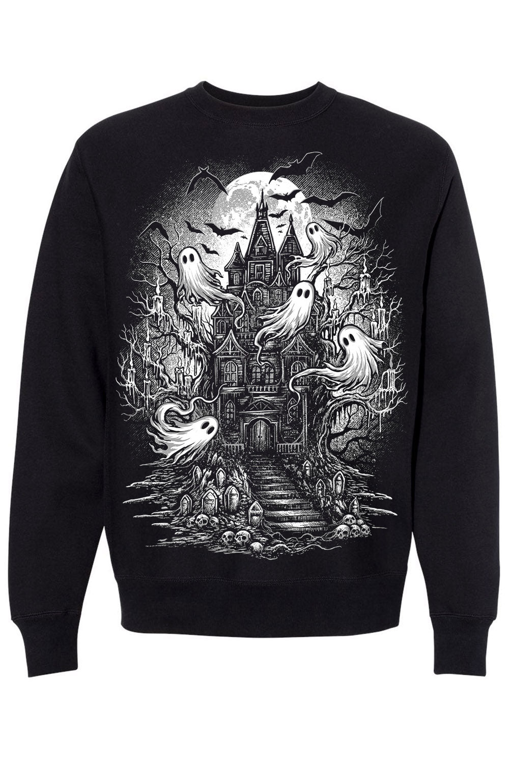 spooky halloween ghost casper sweatshirt 