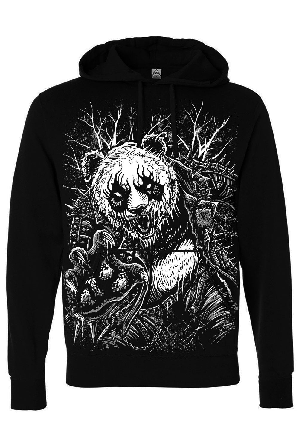punk panda bear hoodie