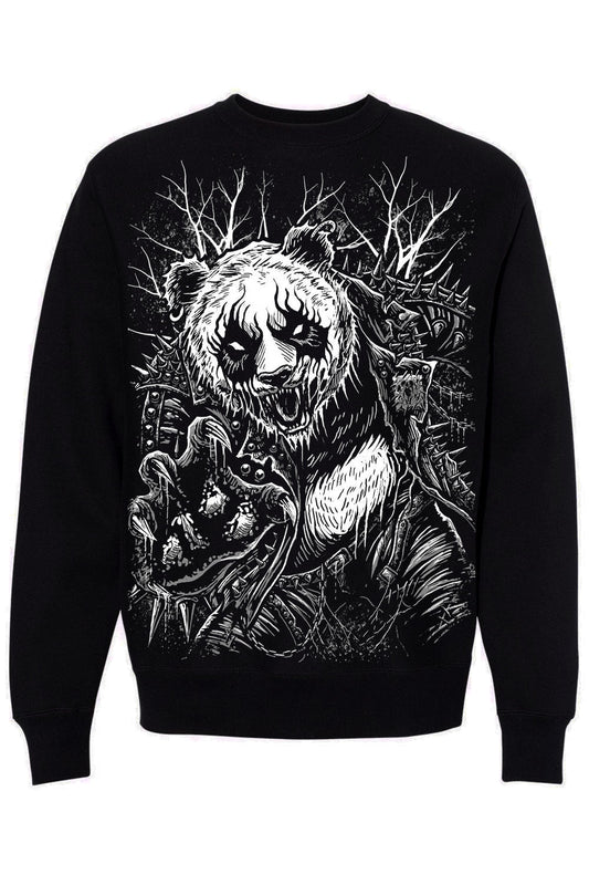 heavy metal punk panda bear sweater
