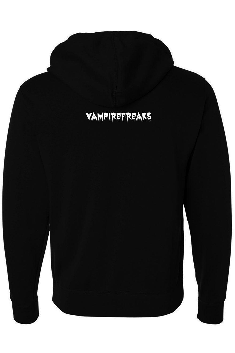 vampirefreaks branded logo hoodie on the back