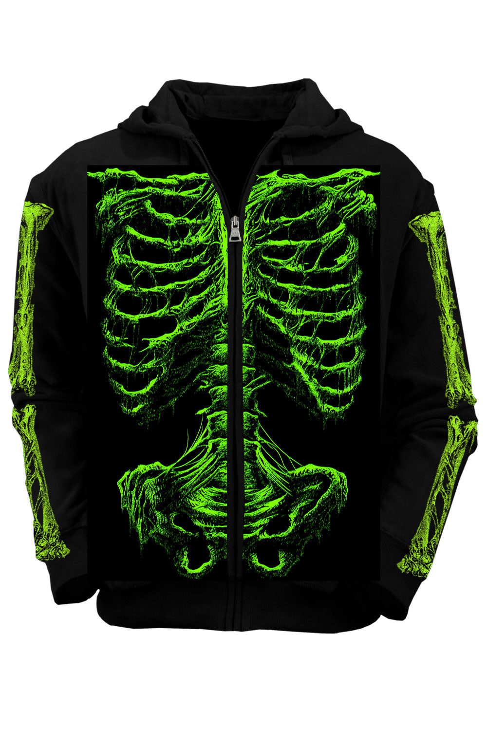 neon green zombie hoodie