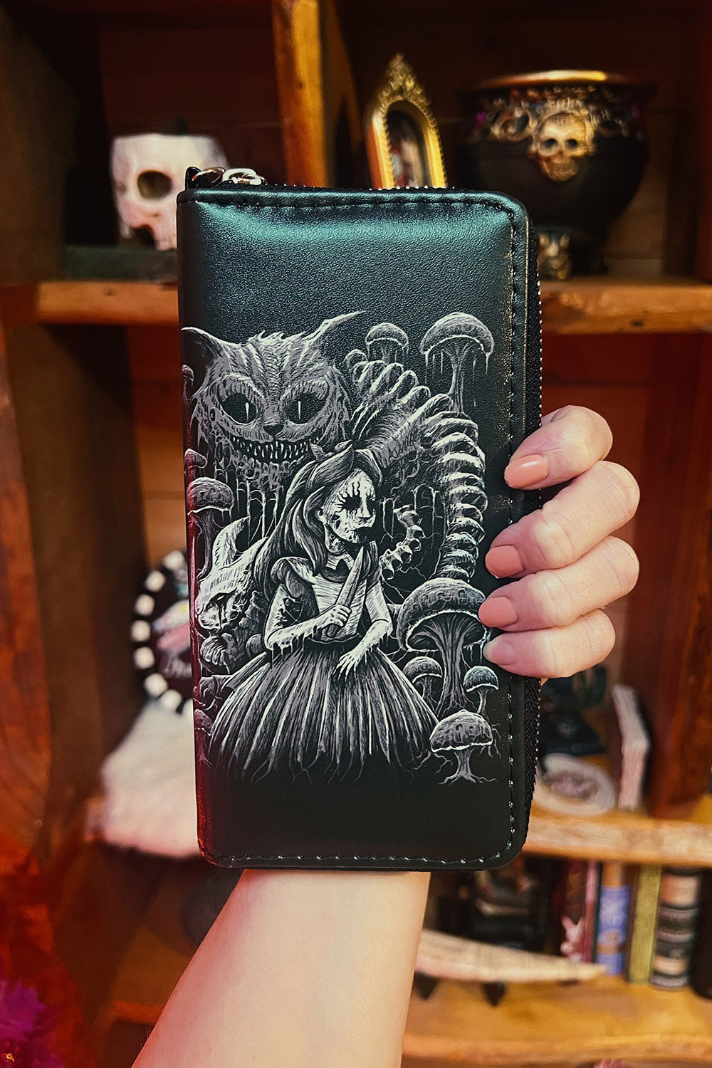 dark cottagecore wallet