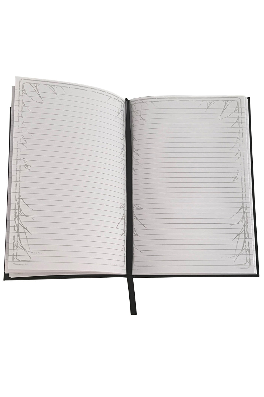 spiderweb pages in a gothic diary 