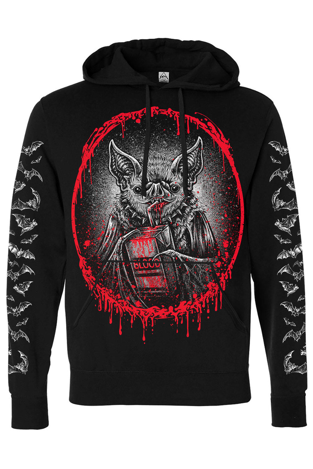 blood drip cameo frame hoodie jacket