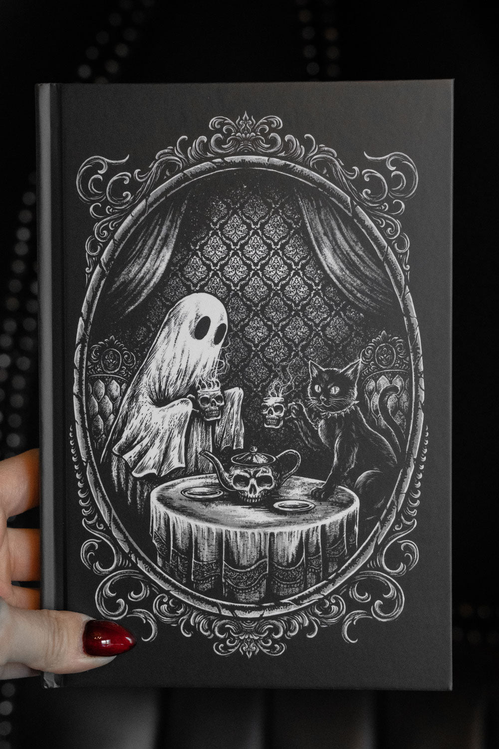 hardcover ghost and black cat diary 