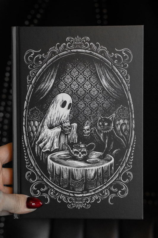 hardcover ghost and black cat diary 