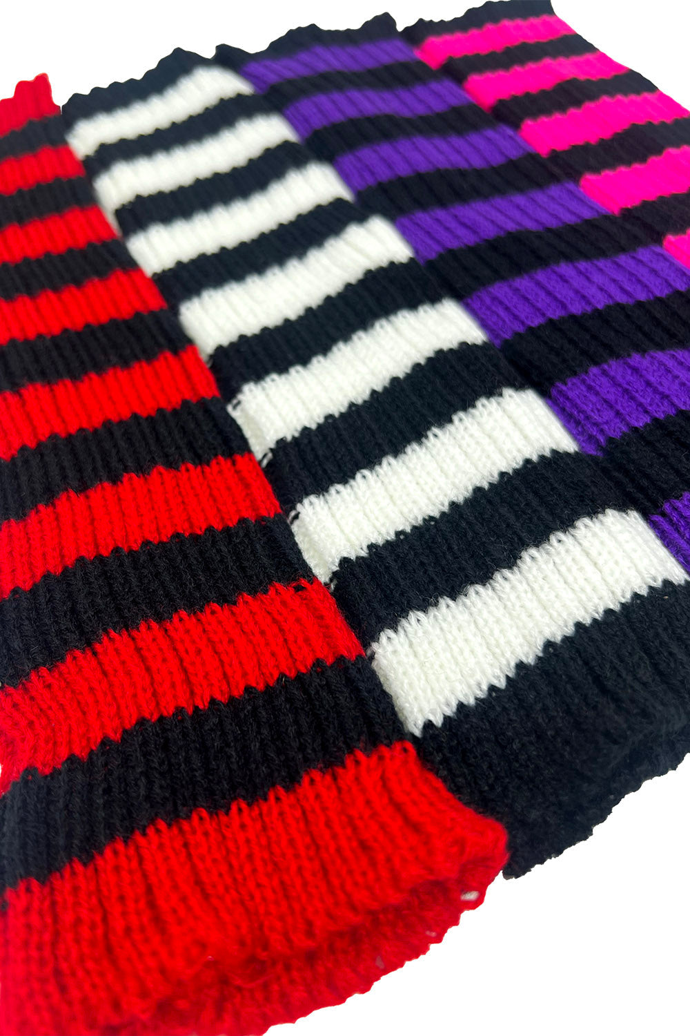 long dark whimsical scene girl emo boy long striped knitted arm warmer gloves
