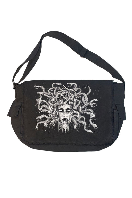 occult medusa messenger bag