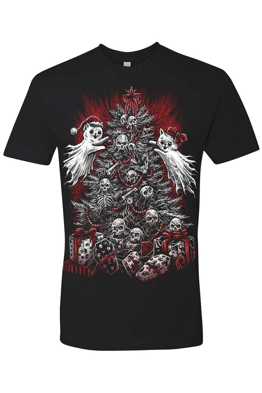 emo christmas cat t-shirt
