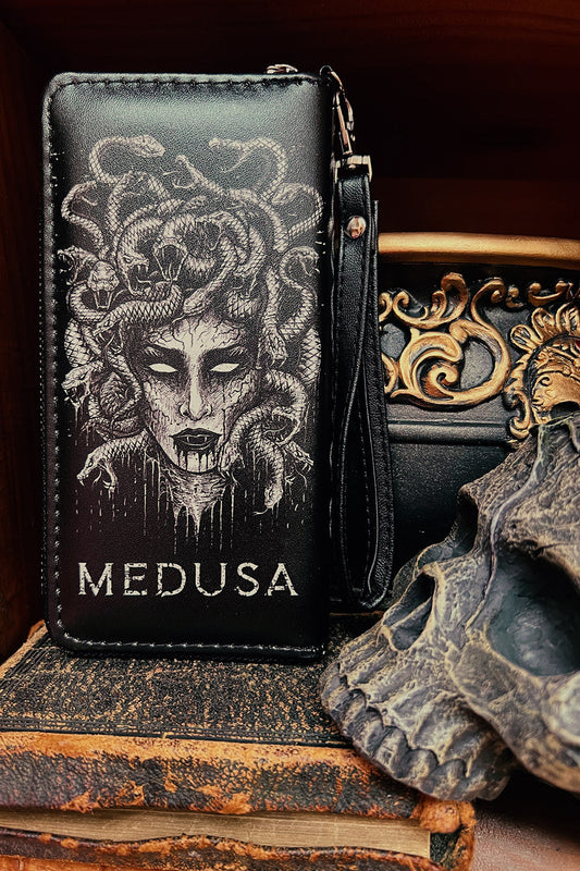 womens long medusa wallet