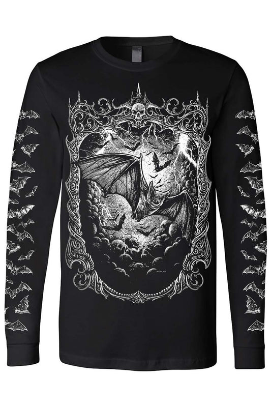 gothic bat tshirt with bat sleeves