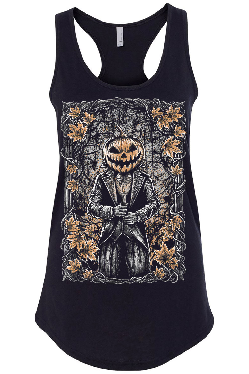 womens halloween fall autumn tank top