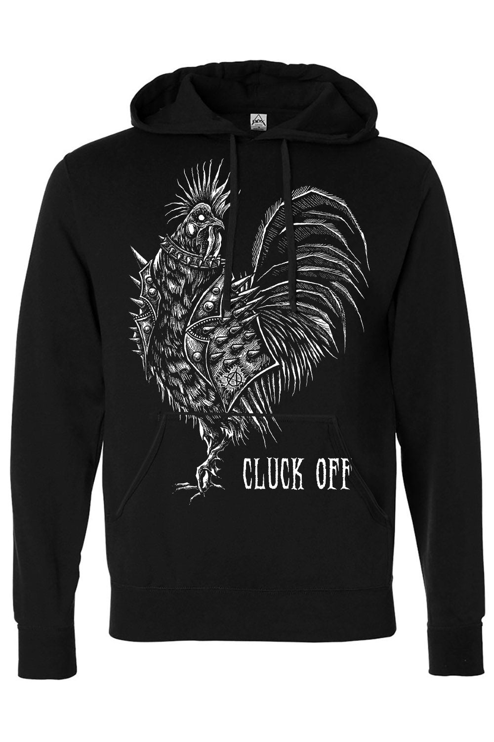 mens goth chicken pullover hoodie