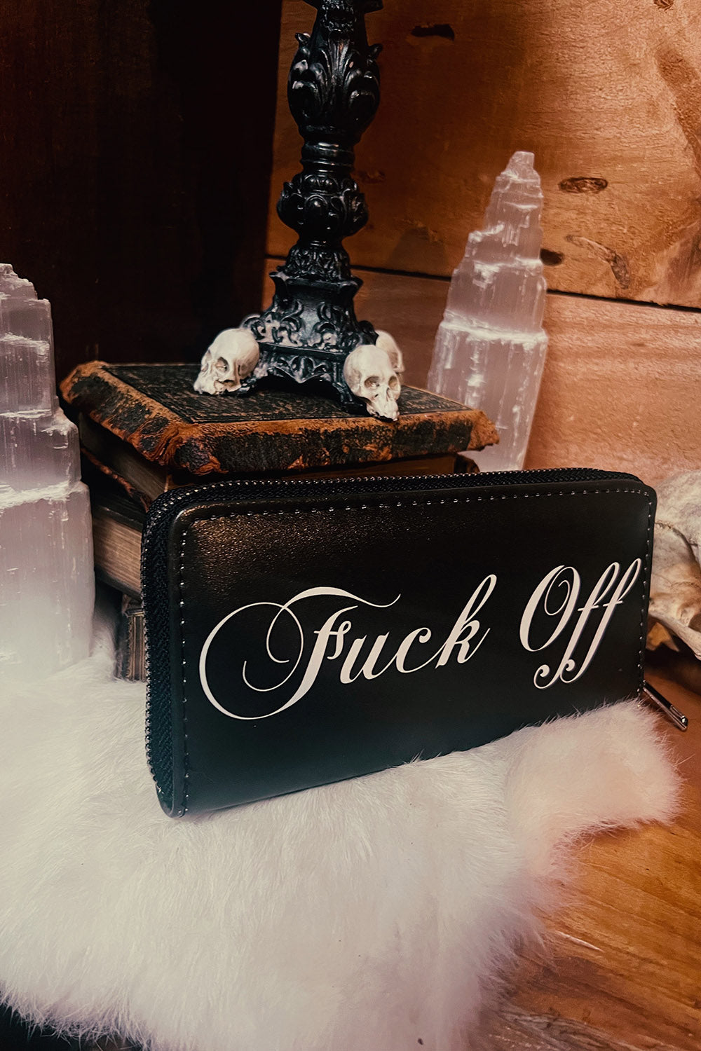 swear word punk wallet