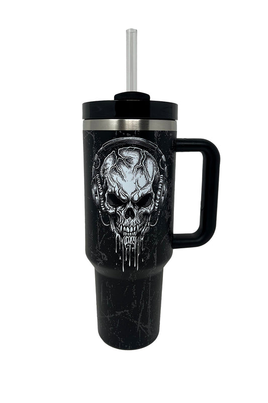 gothic skull tumbler