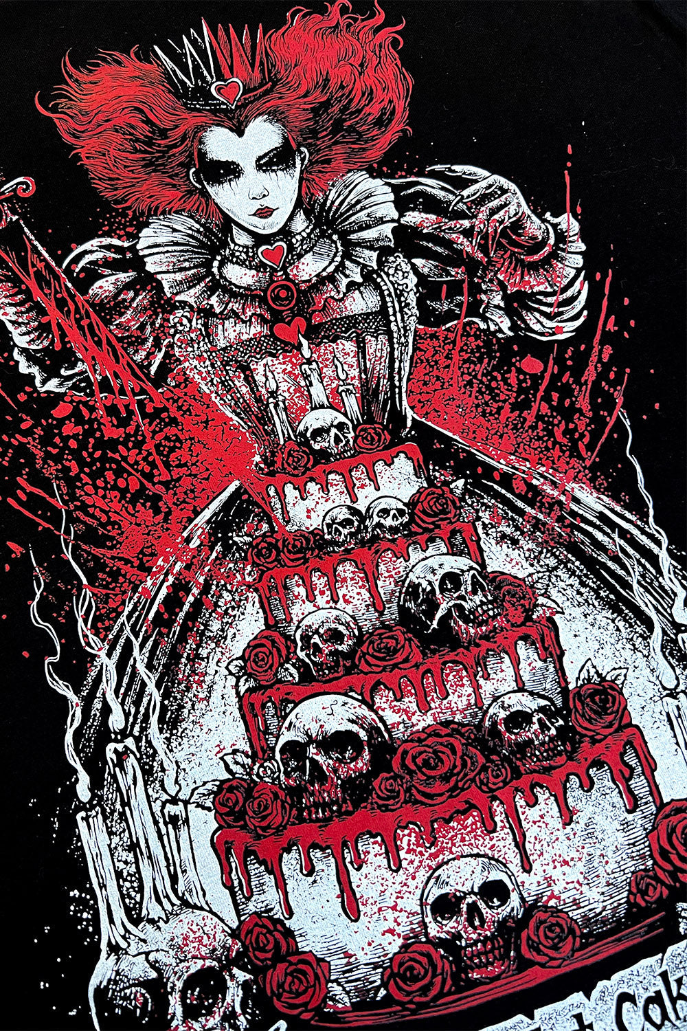 spooky dark humor dark gothic alice in wonderland evil queen sweatshirt