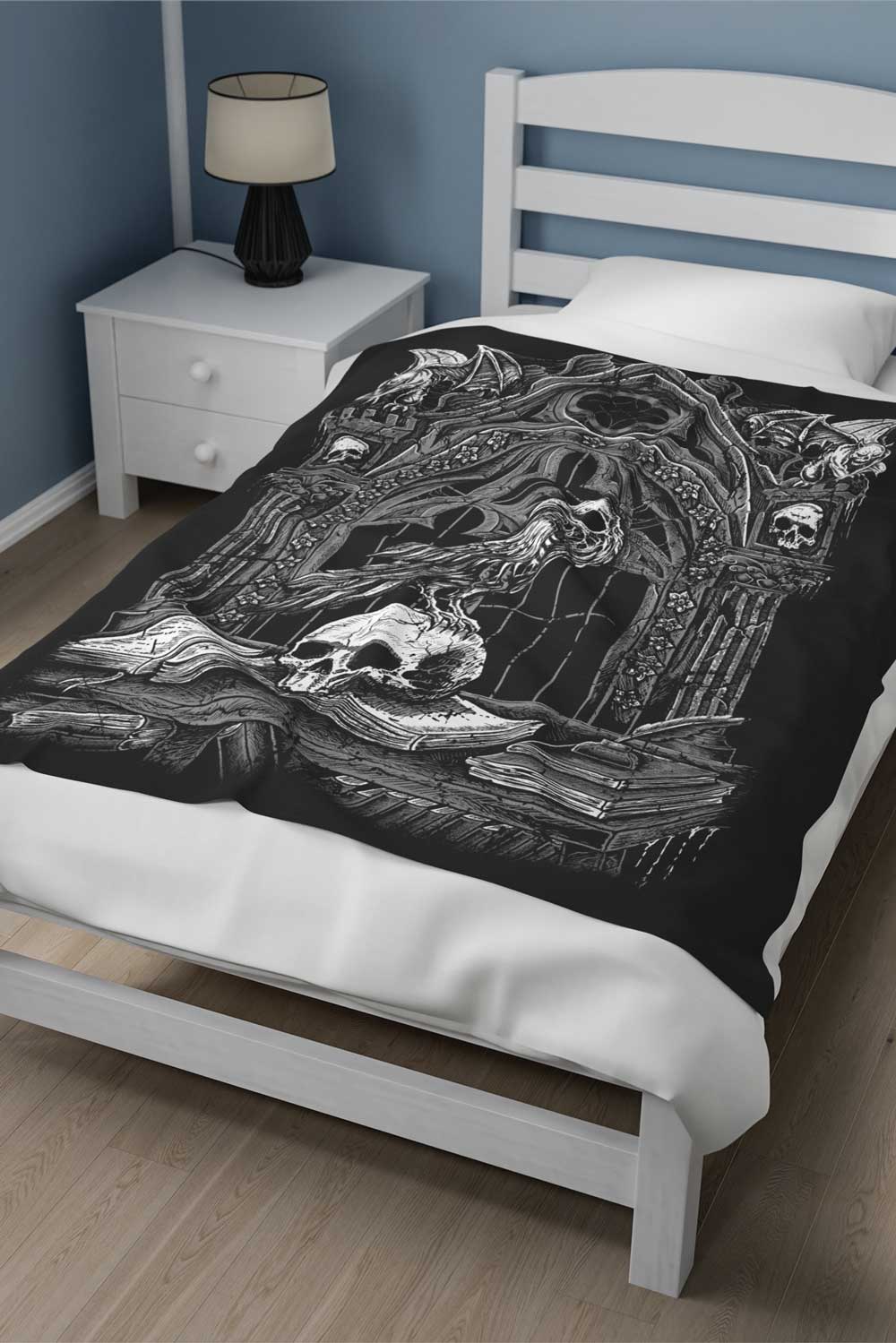 gothic fleece blanket